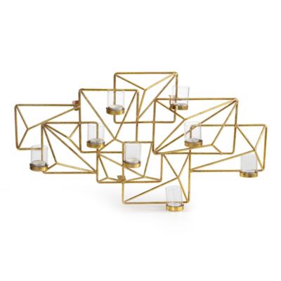 Danya B. Sparkling Geometric Candle Wall Sconce in Gold - Bed Bath & Beyond
